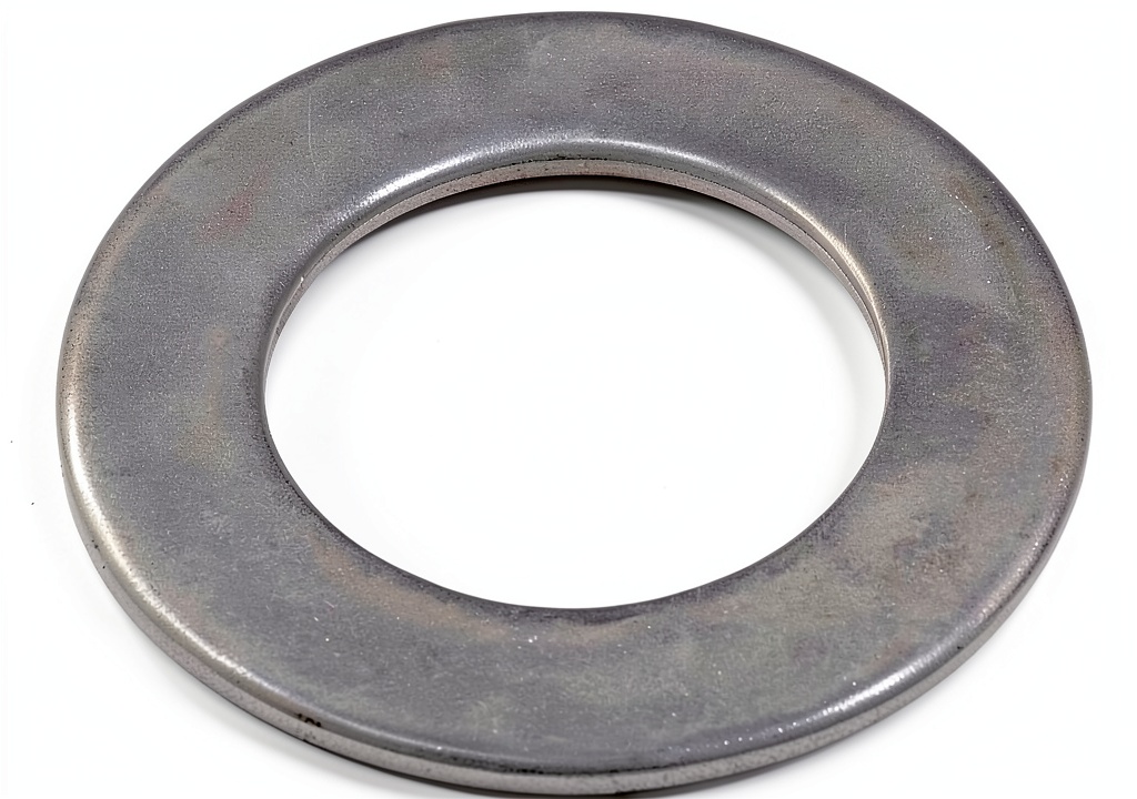 'Hillman zinc flat washer close-up showing silver finish and dimensions'