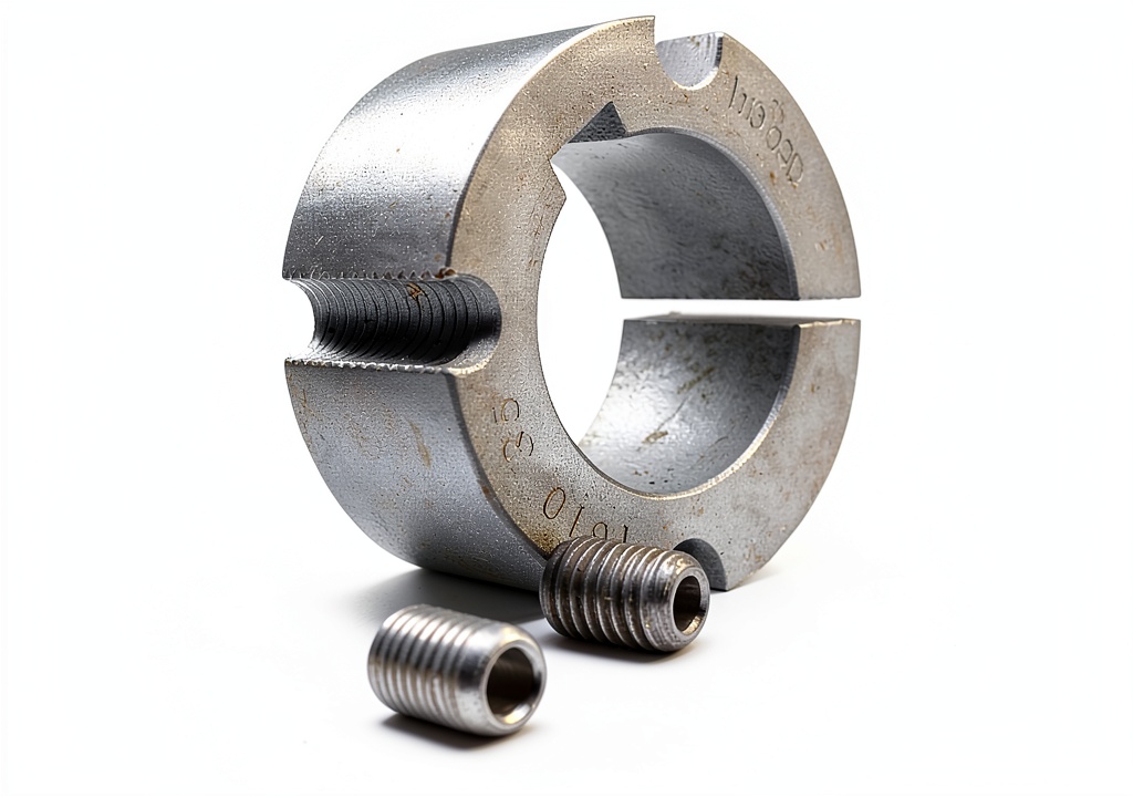 Installing MasterDrive Tapered Locking Bushing Industrial Equipment on a workshop bench