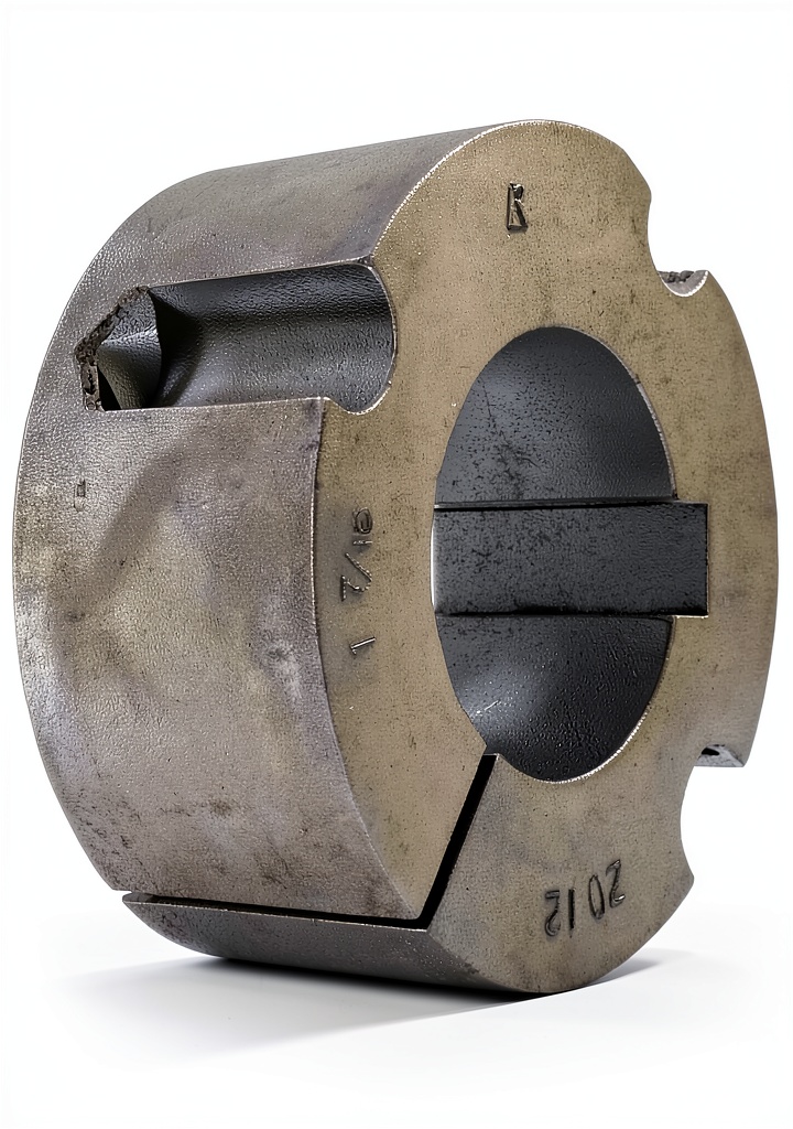 MARTIN taper bushing installed on a drive shaft with pulley