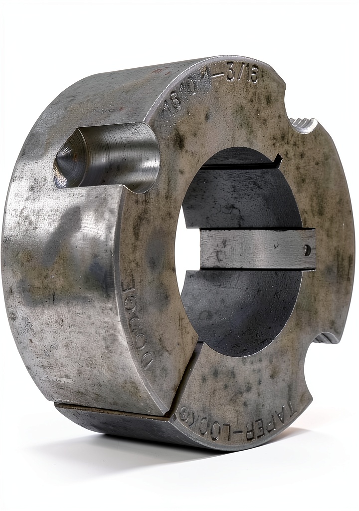 Gates tapered locking bushing with carbon steel material and mounting hardware