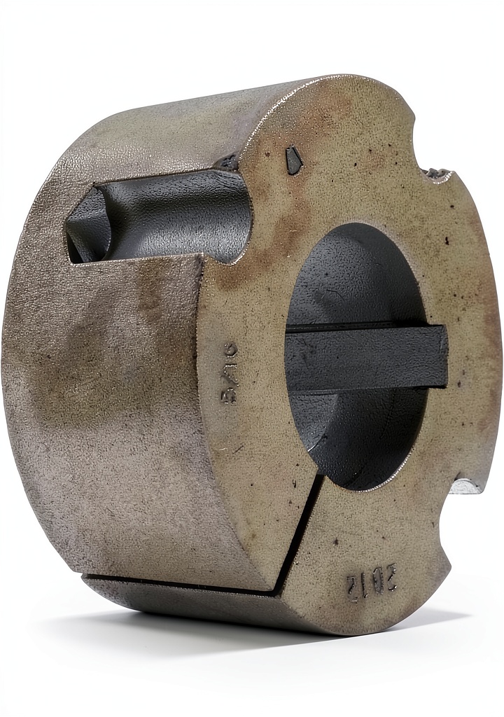 MARTIN taper bushing installed on a drive shaft in an industrial setting