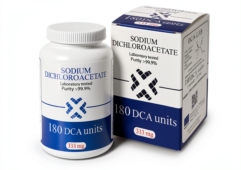 Curaltus Sodium Dichloroacetate packaging and product display