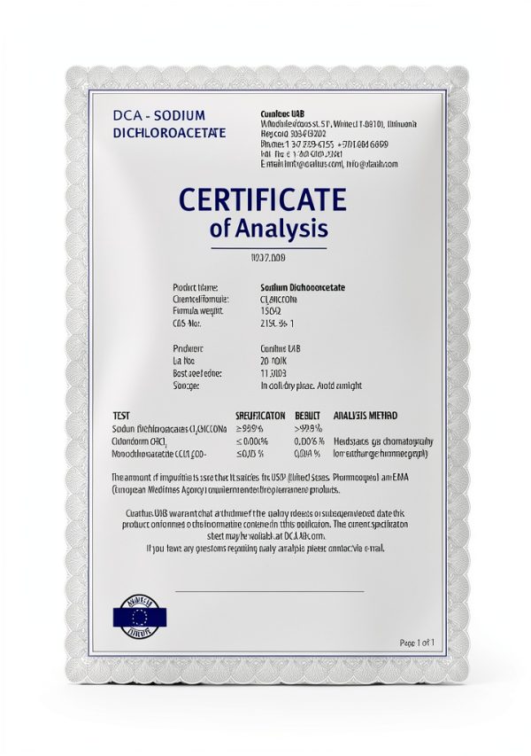 DCA Lab Sodium Dichloroacetate Chemical Salt High Purity-0