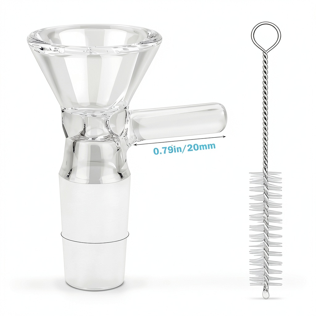 DBM01 glass funnels set displayed on a lab bench