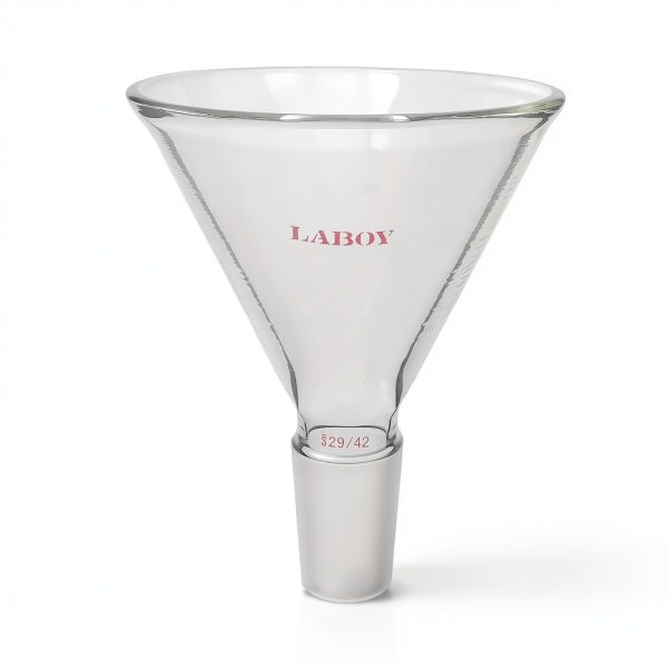 Laboy Powder Funnel Borosilicate Glass Lab Short Stem-0