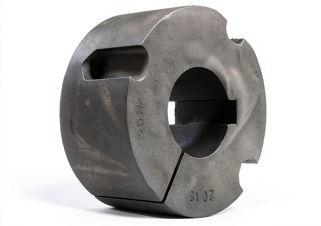 Martin taper bushing installed on a drive shaft in an industrial setting