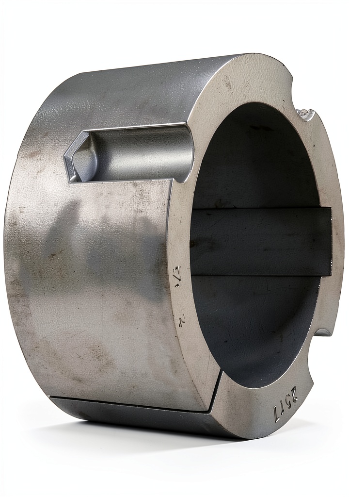 Martin taper bushing installed on a drive shaft with pulley