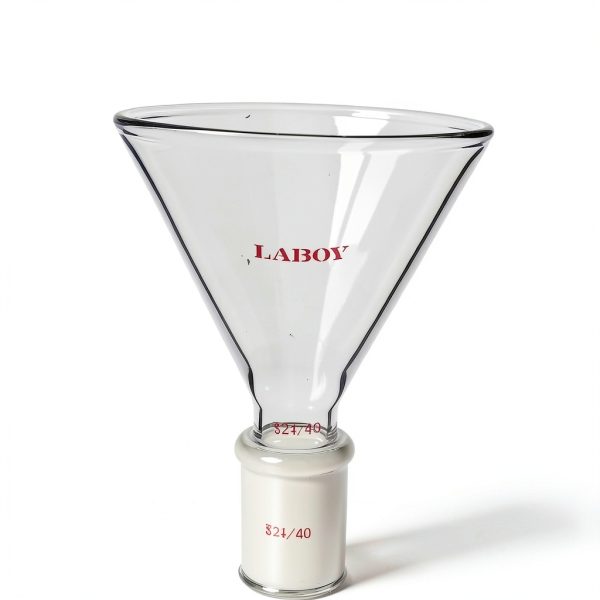 Laboy Powder Funnel Borosilicate Glass Lab Short Stem-1