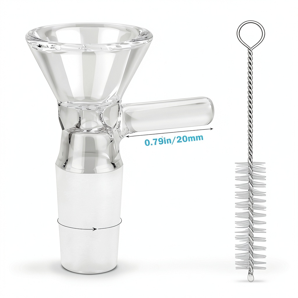 DBM01 glass funnels set displayed on laboratory counter
