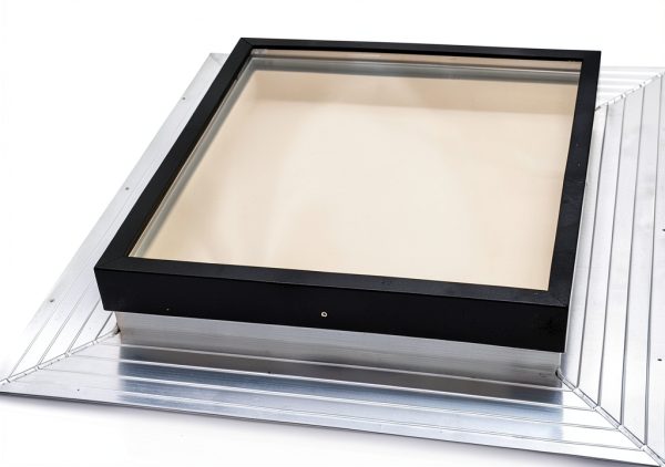 Skylight FMB 22 1/2 x 22 1/2 Deck Mounted Bronze Glass by SIG-0