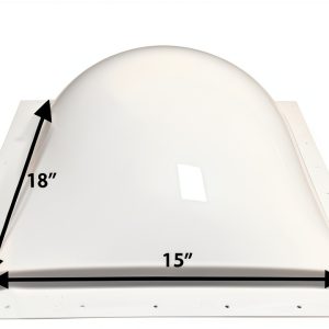 RV Skylight Outer Dome 15x18 White by Keystone RV Ceiling Light-0
