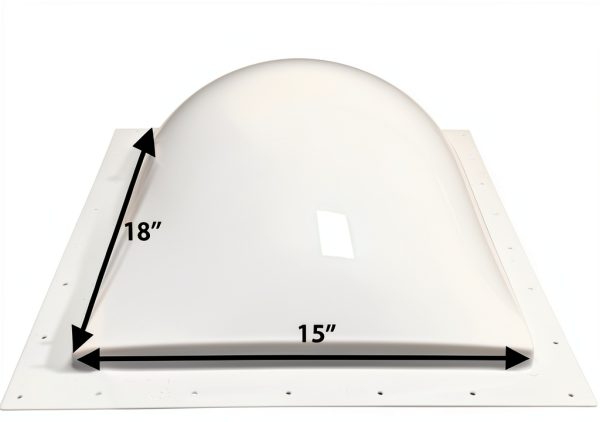RV Skylight Outer Dome 15x18 White by Keystone RV Ceiling Light-0