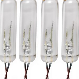 Brite Star Clear Superbrite Steady Burning Mini Replacement Bulbs, Set of 5 (2.5 V) - Perfect for Christmas, Weddings, Halloween Decors, & More-0